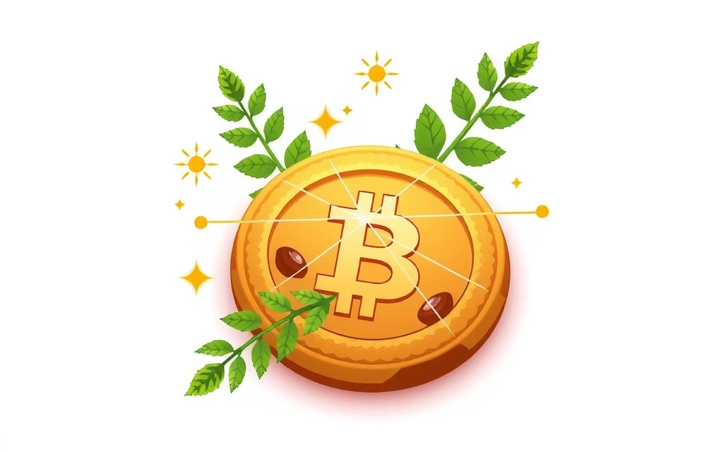 Illustration of a cookie with herbal leaves, symbolizing data privacy on a website